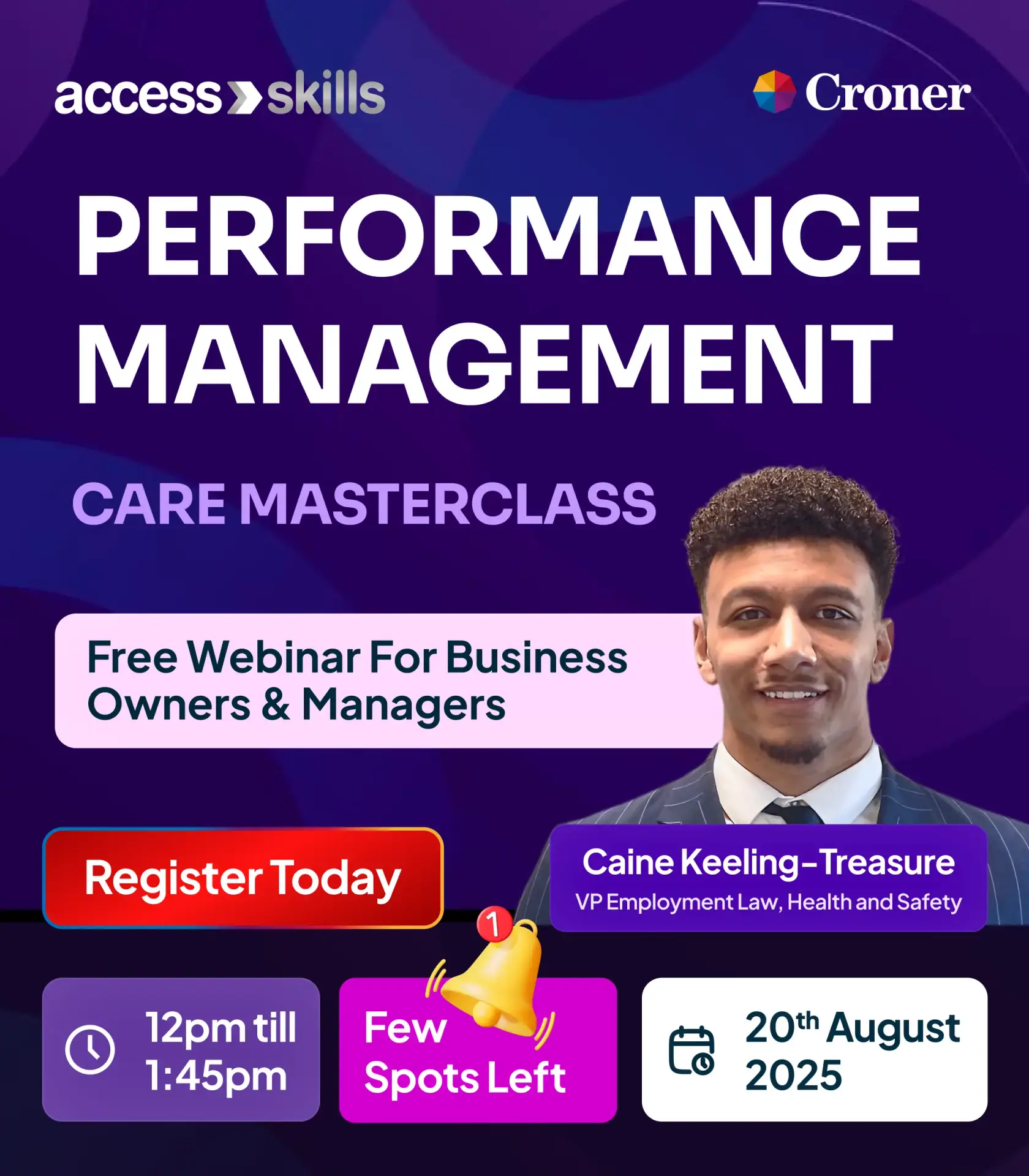 Croner Webinar Mobile Banner Few Spots