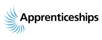 Logo featuring the word Apprenticeships